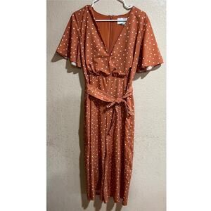 STYLESTALKER Laurel Polka Dot Jumpsuit